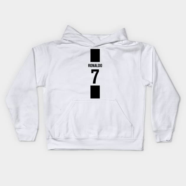 Cristiano Ronaldo Kids Hoodie by juanc_marinn